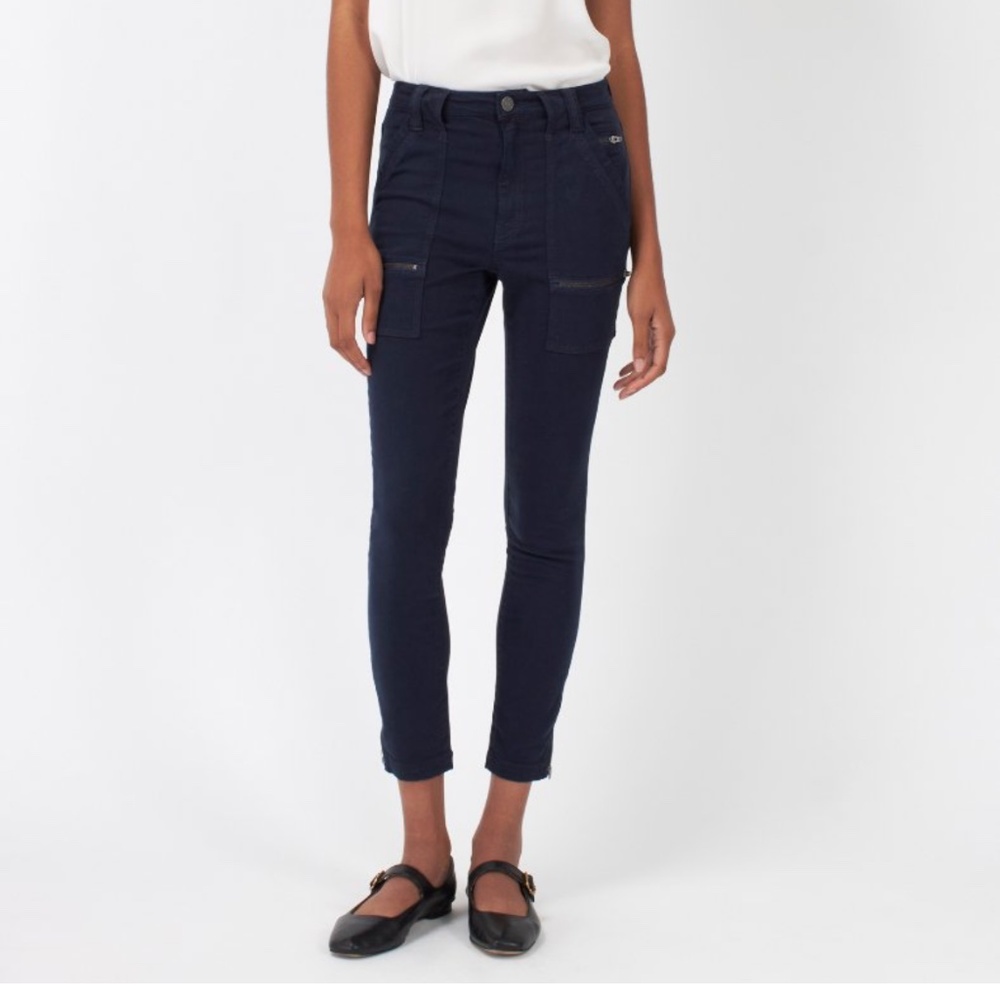 Joie High Rise Park skinny pants dark gray denim size 27